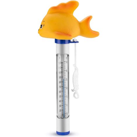 Schwimmendes Fischthermometer Für Babybadewannen, Geeignet Für Schwimmbäder, Zur Messung Der Körpertemperatur Von Tieren, 1 Stück, Rot