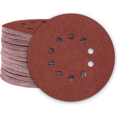 Selbstklebende Schleifscheibe, Z.b. Für Gipsschleifer, Gewöhnlicher Korund, Packung G36, 225 Mm, 10 Löcher.