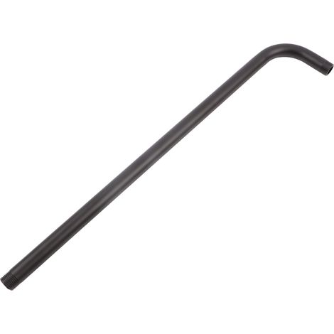Duscharm Mit Verlängerungsschlauch, Duschkopf, Badaccessoires, 52 Cm, Schwarzer Edelstahl