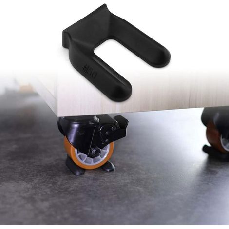 Antirutschkappen Für Möbelrollen M50. Verhindern Das Verrutschen Von Betten Und Bettläufern. Stopper, 6er-set. Gummi.