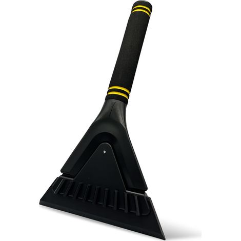 Eiskratzer Für Die Autoscheibe, Abs, Ergonomischer, Rutschfester Griff, Multifunktional, 11,5 Cm X 26 Cm, 1 Stück, Schwarz