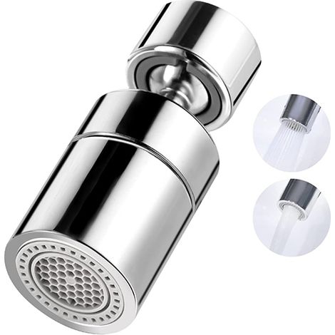Schwenkbarer Wasserhahn-luftsprudler M22/m24, Wassersparende Schaumdüse, 360° Drehbare Küchendüse, 1 Stück, 360° 2