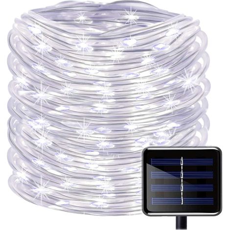 100 Led-solar-lichterkette, Wasserdicht, 12 M Lang, Kupferdraht, 12 M, Weiß