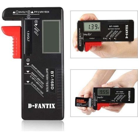 Digitaler Batterietester. Universeller Batterietester. Batterietester. Für Aa-, Aaa-, Cd-, Pp3-, 9v-, 1,5v- Und Knopfzellenbatterien – Funktioniert Auch Ohne Batterien.