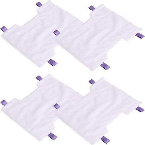 Set Mit 4 Mikrofaserpads, Kompatibel Mit Dem Shark Steam Pocket Mop Dampfreiniger