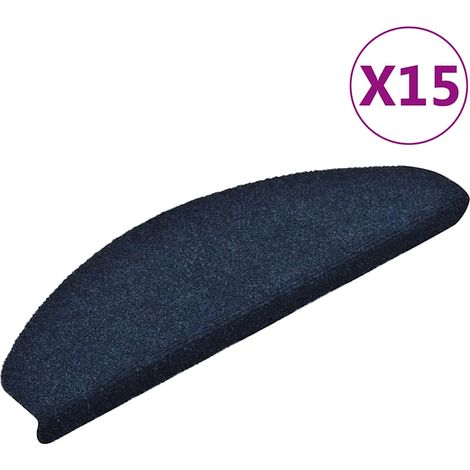 Selbstklebende Treppenstufenstreifen, 15er-packung, 65 X 21 X 4 Cm, Marineblau, Halbkreisförmig, Großformatig