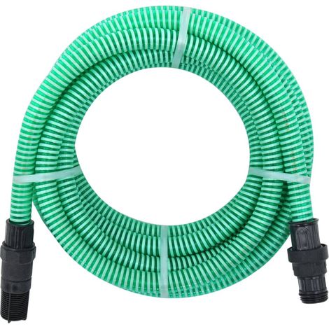 Saugschlauch Mit Pvc-anschlüssen, Grün, 1" X 10 M Pvc