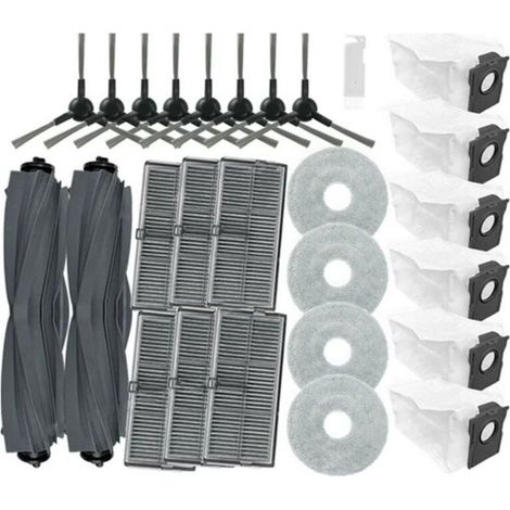 Ersatzteile Für Den Mova E30 Ultra Staubsauger: Haupt- Und Seitenbürste, Hepa-filter, Wischtuch, Staubbeutel, Zubehör
