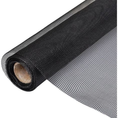 Fiberglas-moskitonetzrolle Für Tür/fenster, 100 X 500 Cm, Schwarz