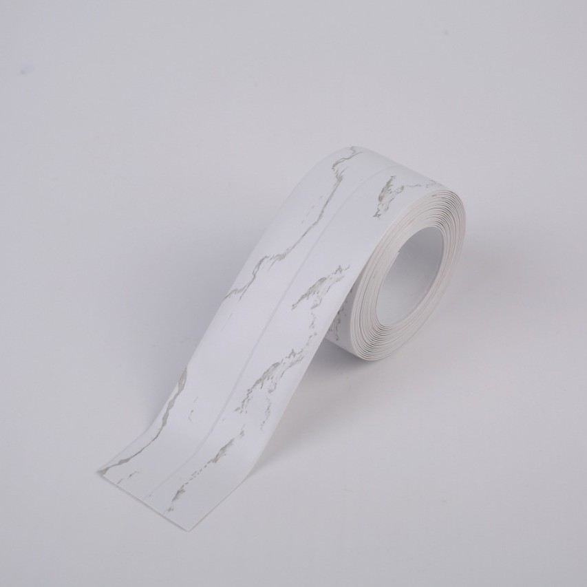 Cinta De Pvc Impermeable, Ideal Para Sellar Cocinas Y Baños, 3,2 Metros, Diseño De Mármol.