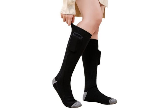 KINSI Funktionssocken Heizsocken Elektrisch,Wärmesocken mit intelligenter Temperaturregelung Für Outdoor, Wandern, Ski - Maschinenwaschbar