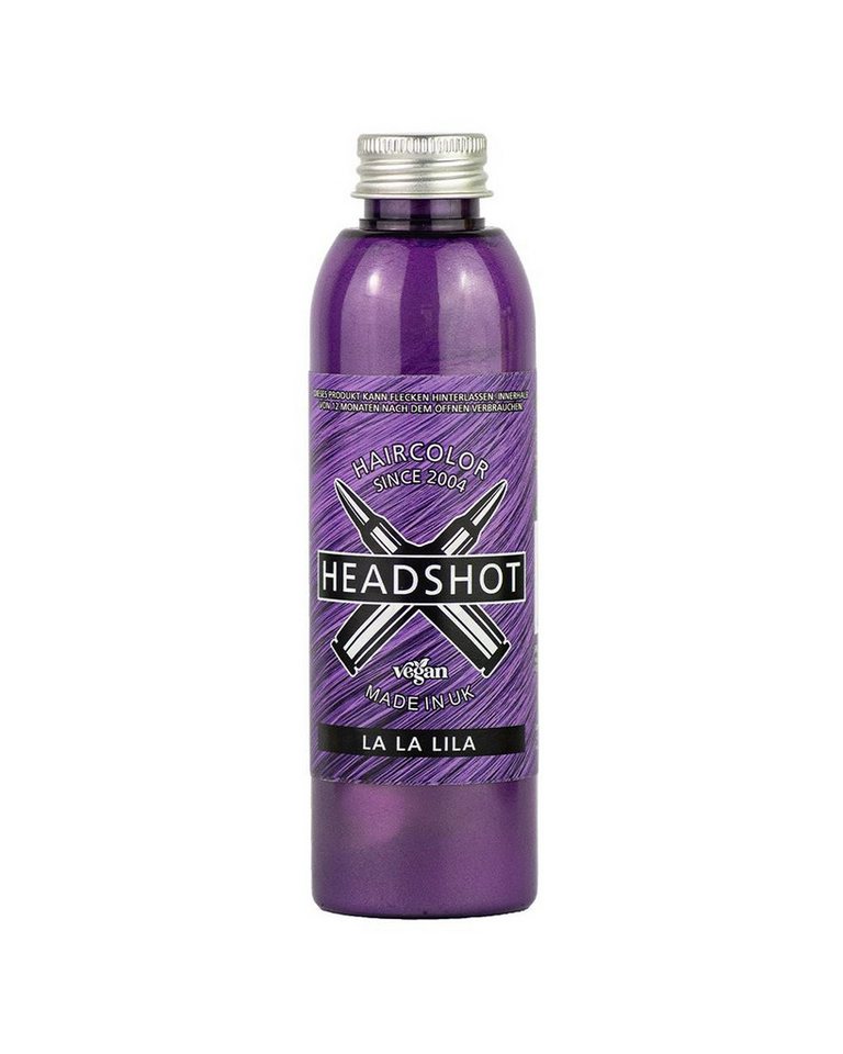 Haartönung Headshot Haartönung vegane Haarfarbe La La Lila (150 ml), Packung, Chemikalien Bild 2
