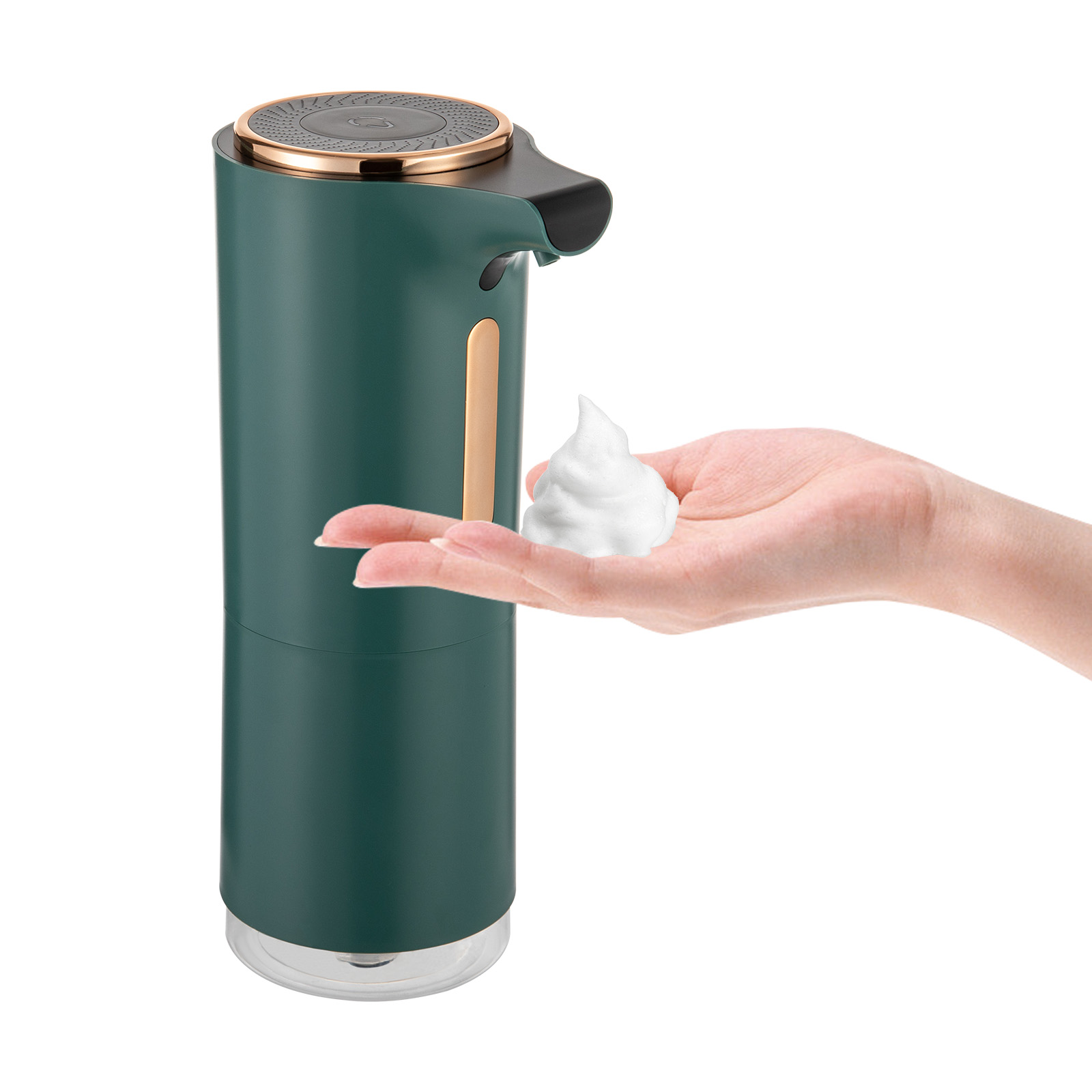 Wiederaufladbarer Elektrischer Seifenspender Mit Infrarotsensor, 250 Ml, Berührungslos, Automatisch, Für Küche Und Dusche, Grün