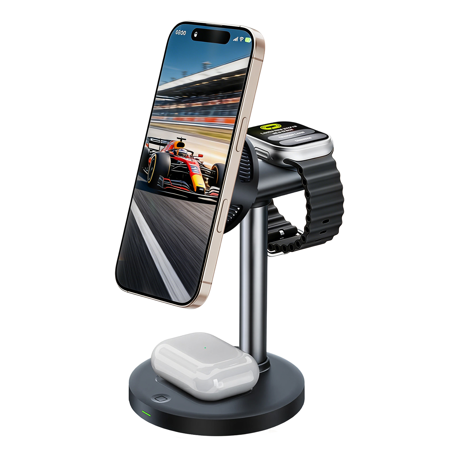 Magnetisches Induktionsladegerät Mit Kühlung Für Smartphones, 3-in-1-schnellladegerät Mit Qi 2.2, Kompatibel Mit Iphones Und Android-geräten