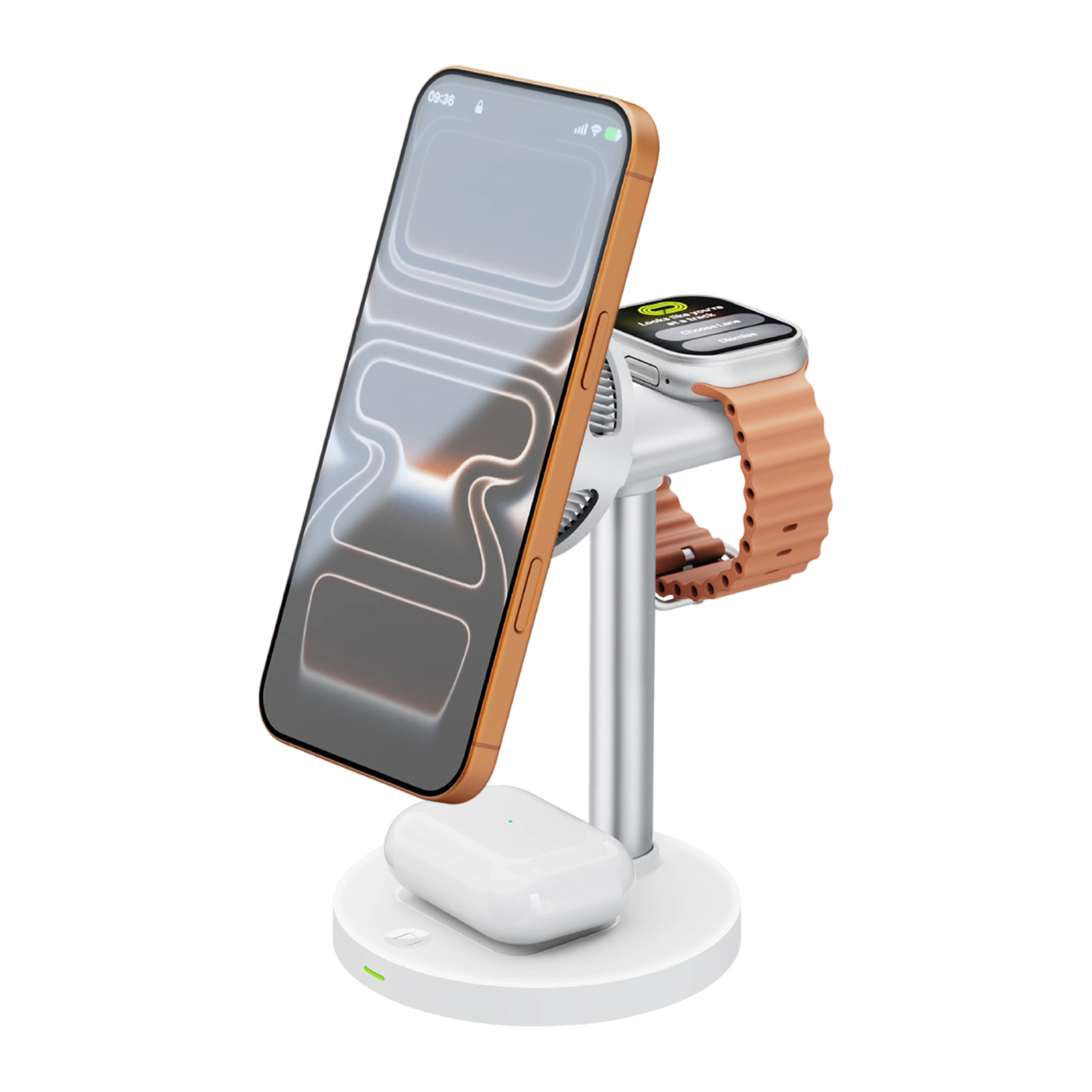 Magnetisches Kabelloses Ladegerät Für Samsung Und Apple, Qi2-ladegerät Für Android, Nachttisch-ladestation Für Smartwatch Und Kopfhörer (mit Tec-kühlventilator)