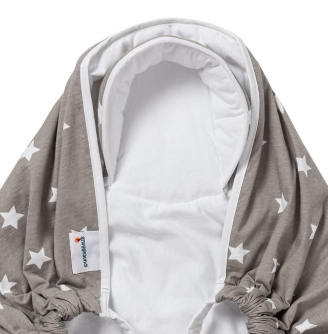 Snugglebundl Tragetuch ergonomische Babytragehilfe Snugglebundl, Babytragetuch mit Kopf- und Nackenstütze