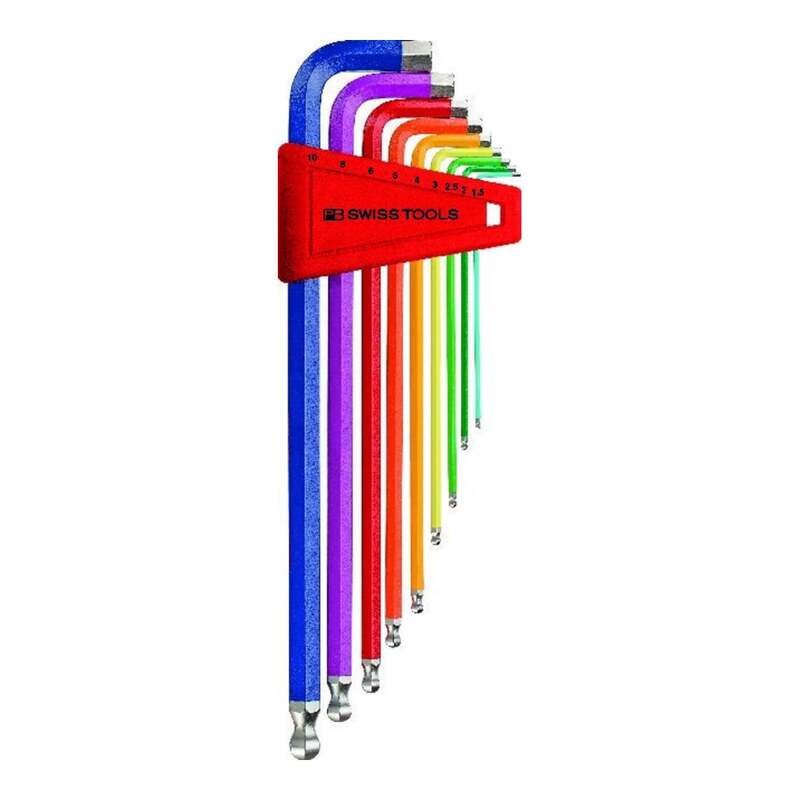 [gebraucht] B-ware Pb Swiss Tools Winkelschraubendreher Satz Pb 212 Lh10rb 9-teilig 1,5-10mm