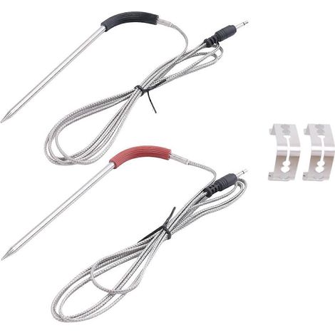 Set Mit 2 Ersatz-fleischfühlern Für Weber Grill Und Smoker, Temperaturfühler Mit Befestigungsclip.