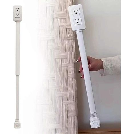Drehbarer, Ausziehbarer Steckdosen-verlängerungsstecker Von 56 Bis 86 Cm (22 Bis 34 Zoll).