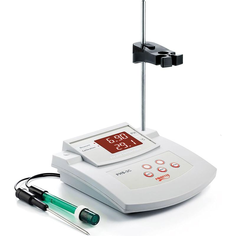Labor-ph-meter ±0,01 Ph Genauigkeit, 2 Elektroden Für Ph/temperatur, Automatische 2-punkt-kalibrierung, Einfache Kalibrierung, Digitales Tisch-ph-testgerät Für Präzise Ergebnisse