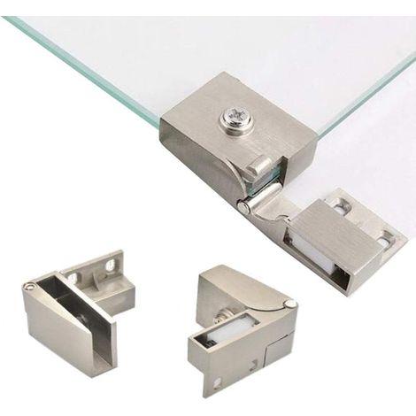 1 Paar Rahmenlose Glastürscharniere, Seitlich Eingelassene Glasvitrinenscharniere, Duschtürscharniere, Ersatzteile Für Glas- Und Möbeltüren