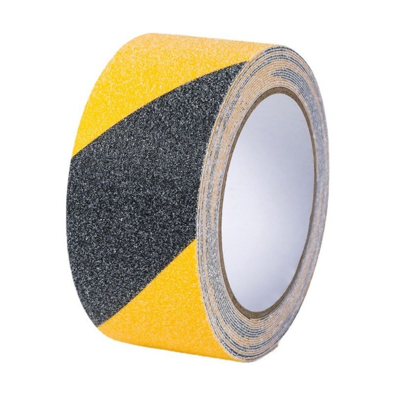 Rutschfeste Klebeband Für Treppen, Oqingluan 5cm10m, Sicherheitsklebeband, Gelb-schwarz Rutschfestes Klebeband, Warnbänder, Sicherheitsmarkierung, Gelb-schwarz