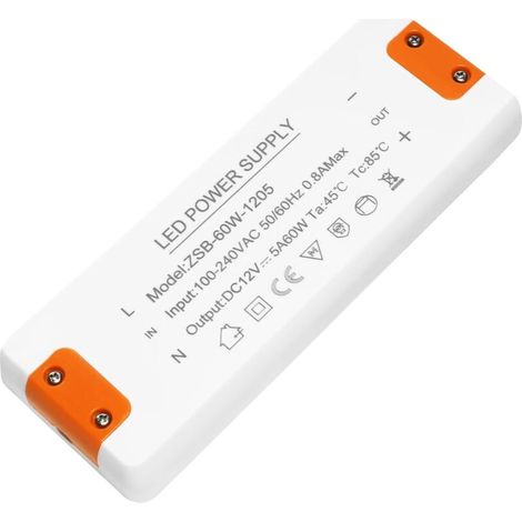 Transformator 220v 12v Led 60w, Led-treiber Netzteil 12v 60w 5a, Led-treiber 12v, 220v 12v Konverter, Ac-dc-spannungswandler Konstant-transformator-adapter Für G4, Gu5.3, Mr11, Mr16