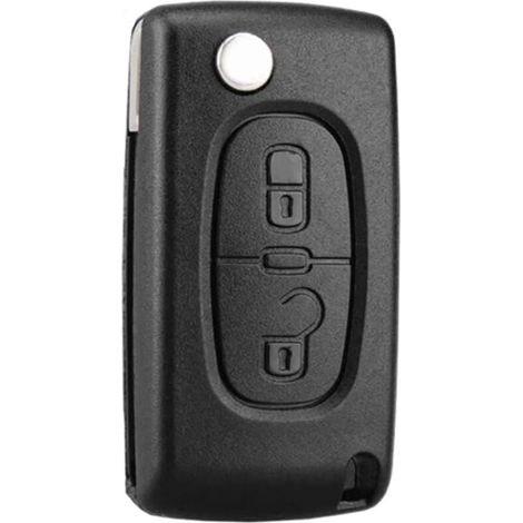 Kompatibler Schlüssel Mit 2 Tasten Ce0536, Klappbarer Schließzylinder Für Peugeot 207 307 308 407 408 3008 5008 Citroen C2 C3 C4 C5 C6 C8