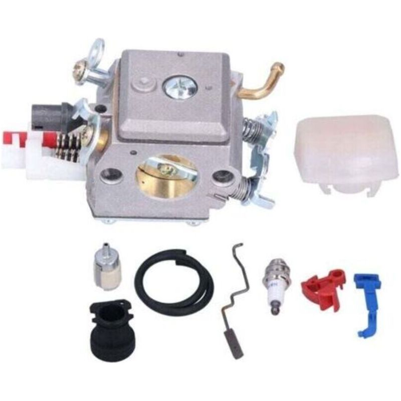 9-teiliges Vergaser-set, Xu, Ansaugkrümmer Und Kraftstofffilter 503869601, Kompatibel Mit Husqvarna 350, 346xp, 353, 340 Und 345