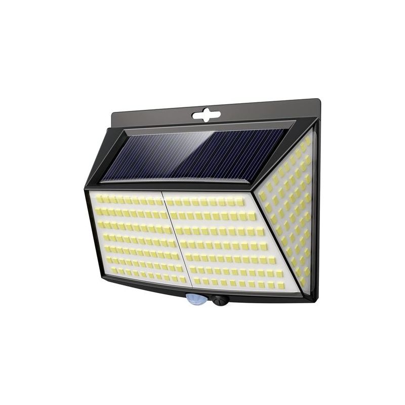 2er-pack 228 Led-solar-sicherheitsleuchten Für Außenbereich, Wasserdicht, Solarbetrieben Für Wand, Terrasse, Hof, Garage (kaltweiß)