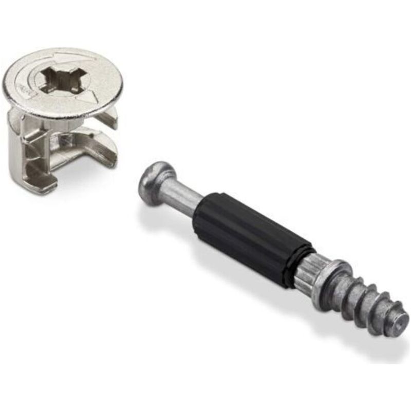 50 Stück Möbelverbinder Exzenterverbinder Rastex 15 (ø 15 Mm) Und Dübel Twister Du 232 T (m6 X 11 Mm) Exzenter-montagebeschlag