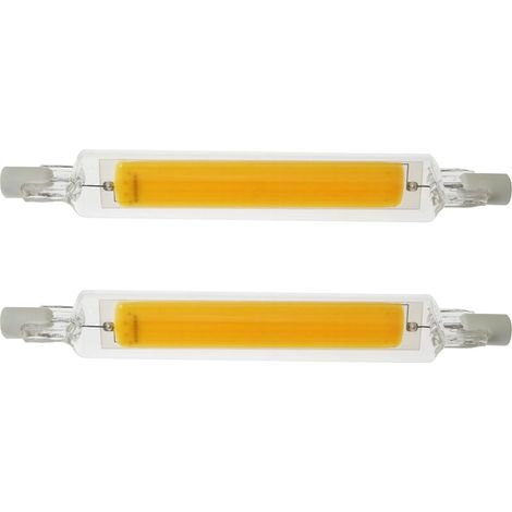 2 Stück 78mm 5w 220v R7s Led-lampe, Hohe Helligkeit, Cob-glasmodell Mit Doppelseitigem Anschluss, Ersetzt Halogenlampen, Geringer Energieverbrauch, Natürliches Licht