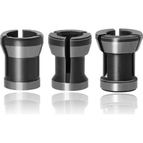 3-teiliges Spannzangenfutter-set Aus Hss - Adapter Für Bohrmaschine Und Fräsmaschine, Einfache Umstellung Für Holzbearbeitungswerkzeuge