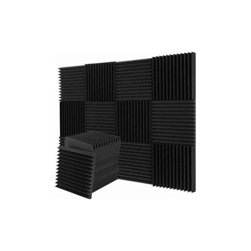 12 Stück Akustikschaumstoffplatten, Schallabsorbierende Platten, Schalldämmung Für Aufnahmestudios 30x30x5cm