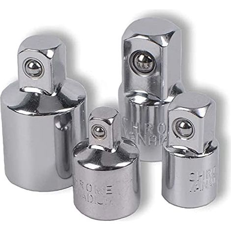 4-teiliges Ratschenadapter-set: 1/2 Auf 3/8, 3/8 Auf 1/2, 1/4 Auf 3/8, 3/8 Auf 1/4 – Stecknussreduzierer Für Nüsse Und Bits