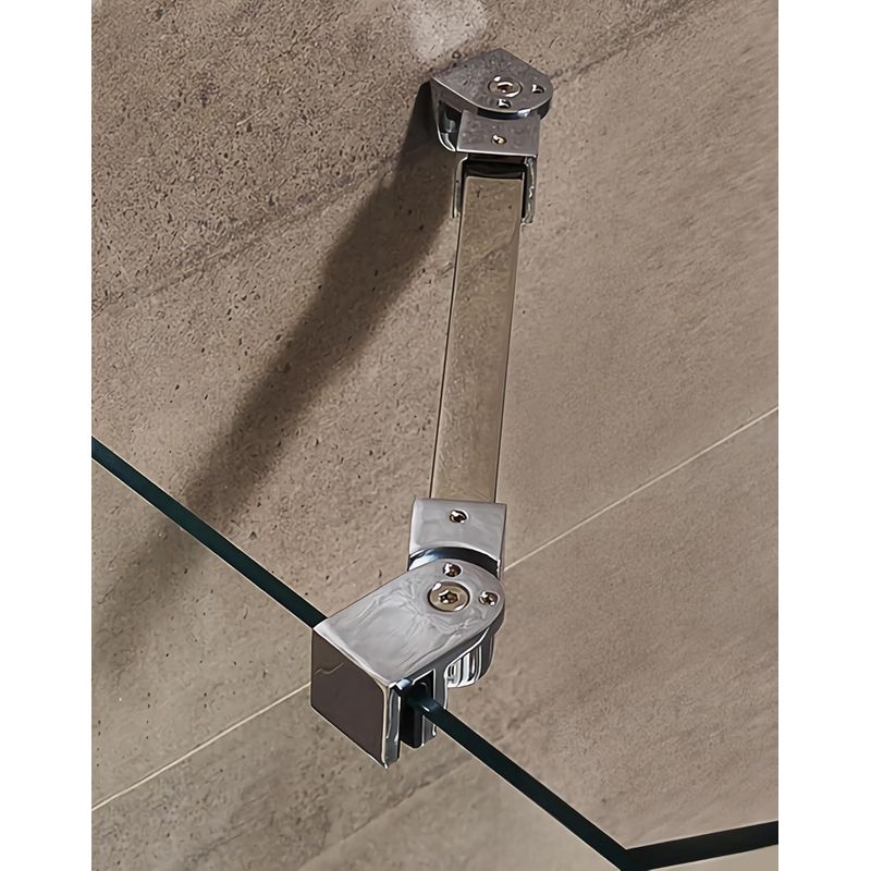 Befestigungsstange Für Duschwand - Edelstahl 304 - 40 Cm Länge - Geeignet Für Glas Mit Einer Dicke Von 8 Bis 12 Mm