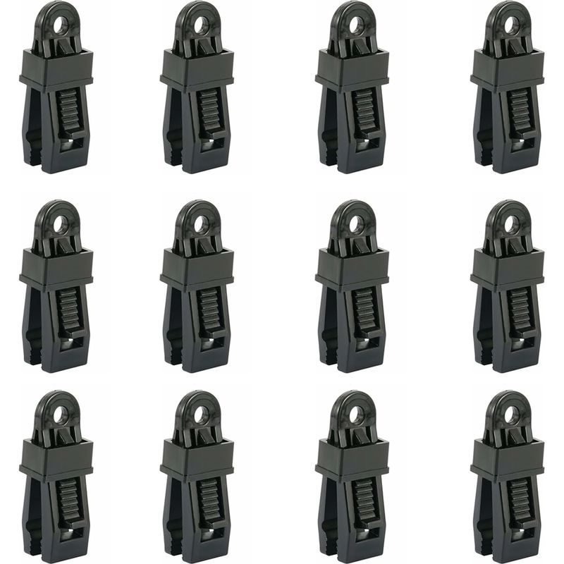 Set Aus 12 Robusten Planenklammern, Clips Für Outdoor-zelte Zur Befestigung Der Plane, Des Autosonnenschutzes Oder Des Pools