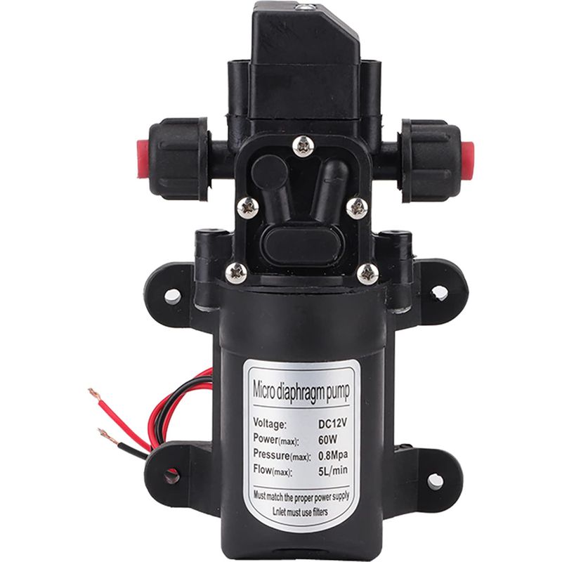Wasserpumpe Für Wohnmobile - Dc 12 V Hochdruckwasserpumpen, 5l/min 116 Psi Selbstansaugend Für Wohnwagen, Boote, Gartenbewässerung