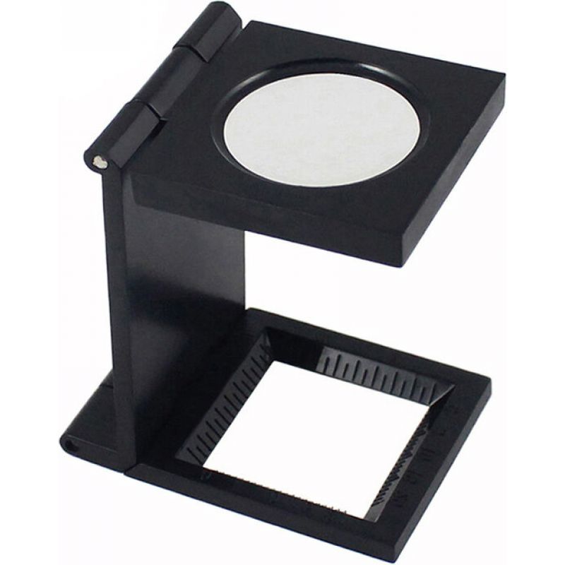 Faltbare Metall-bürolupe, Fadenzähler, 10-fache Vergrößerung, Für Arbeit, Büro, Zuhause, Reparatur, Hobby, Handwerk Und Druck.