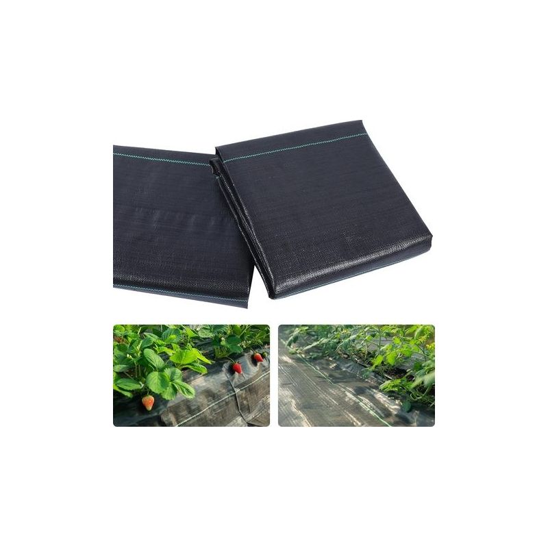 Abdeckvlies, Unkrautvlies, Geotextil 90 G/m², Garten-unkrautschutzplane, Uv-beständig, Wasserdurchlässig, Reißfest (1x5m)