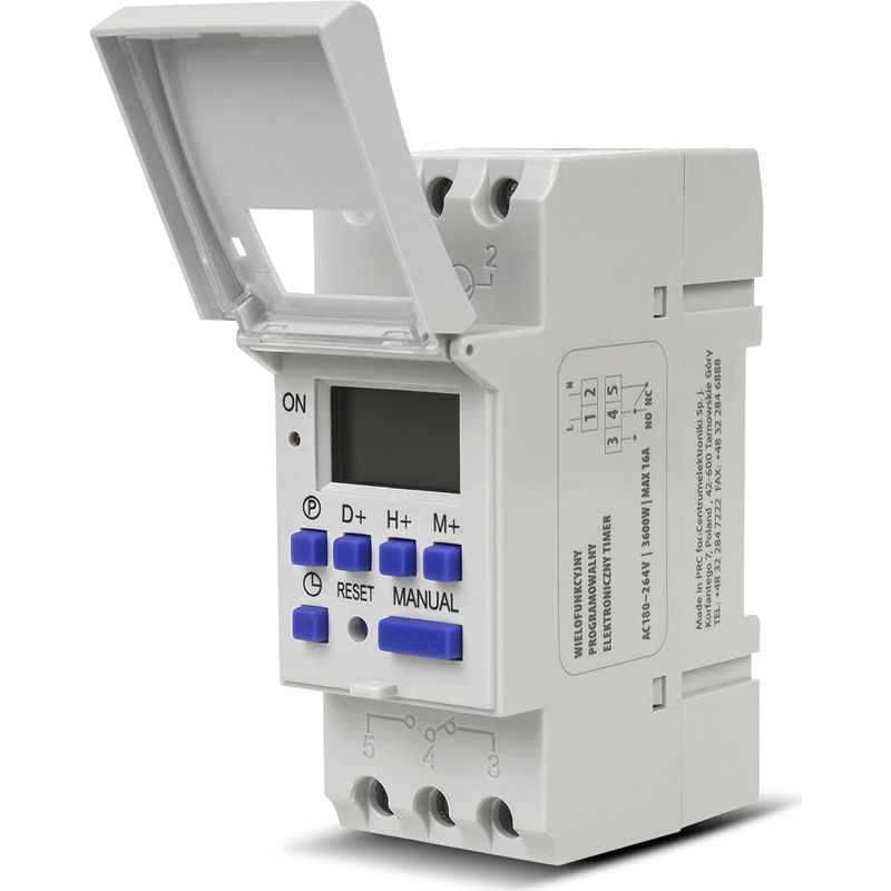 Für Greenblue Gb104 Din-schienenmodul 16a Digital-zeitschaltuhr Max. 240 Programme