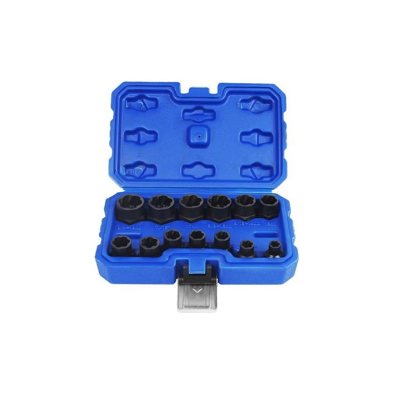 13-teiliges Set Zur Entfernung Beschädigter Schrauben Und Muttern, Ausdreher-set, Steckschlüssel-set Zum Entfernen Von Schrauben, Muttern Und Gewinden
