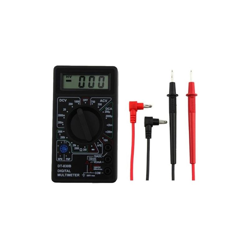 Professionelles Digitales Multimeter Dt832, Großes Lcd-display, Ac/dc-spannungsvoltmeter, Amperemeter, Ohm-tester Für Fabriken