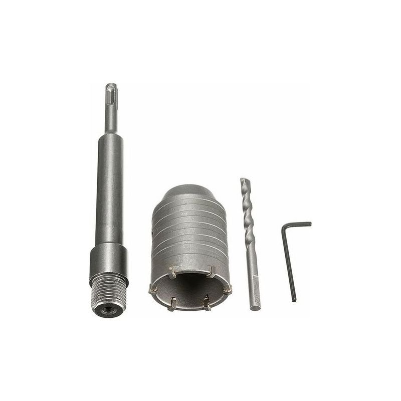 Sds Plus Beton-, Zement- Und Steinbohrer 50 Mm Mauerlochfräser Bohrer 200 Mm Schaft Neu