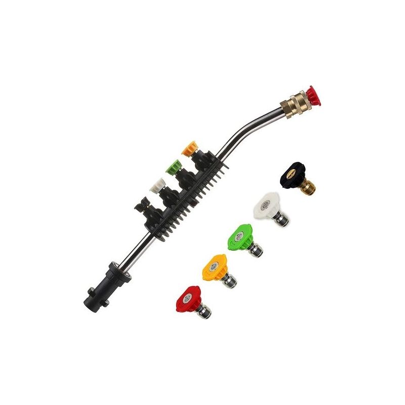 Hochdrucklanze, 15 Zoll Jet-hochdrucklanze Mit 5 Einstellbaren Düsen Für Power Wash, Kompatibel Mit Kärcher K-serie K1/k2/k3/k4/k5/k6/k7 Zubehör