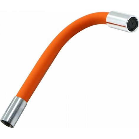 Universelle 50 Cm Wasserhahn-verlängerung - Flexibler Sprühregler - Flexibler Und Widerstandsfähiger Silikonschlauch, Orange