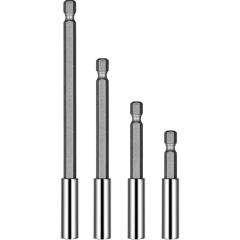 4-teiliges Set Bohrerverlängerungen Mit Magnetischem Sechskantschaft - Für Schrauben Und Muttern - Verlängerungsadapter Für Akku-schrauber Und Bohrmaschinen