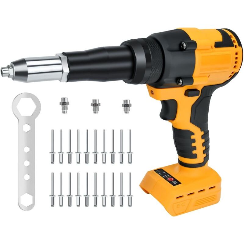 Professionelle Nietpistole Für Dewalt 20 V – Hochleistungs-elektronietpistole Für Metall, Kunststoff Und Leder (ohne Batterien)