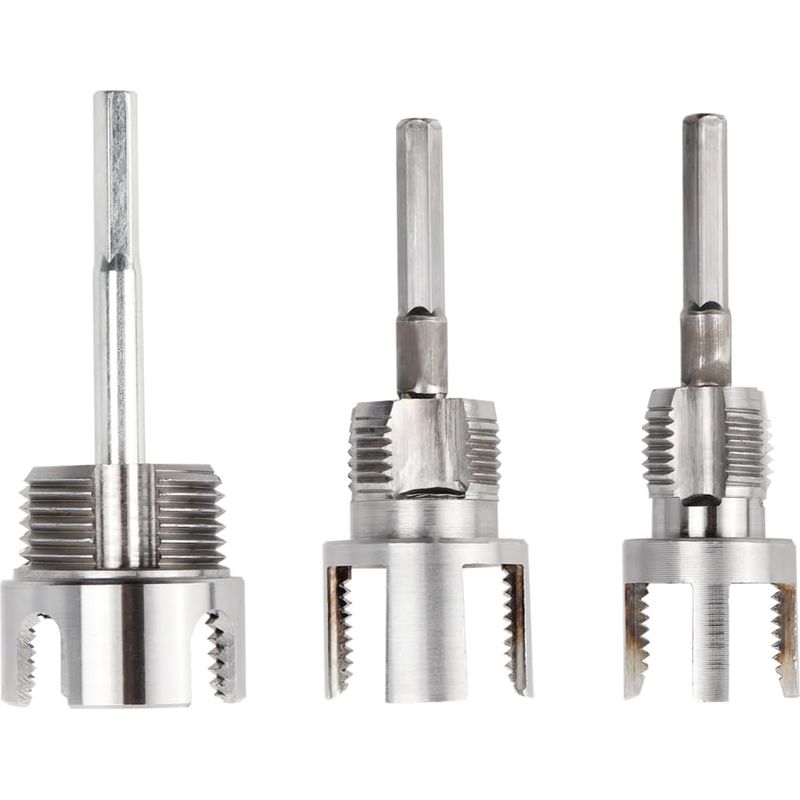 3-teiliges Integriertes Gewindeschneidwerkzeug Für Innen- Und Außengewinde, Rohrgewindeschneider Für Pvc/ppr-rohre 1/2" & 3/4" & 1", Innengewinde-wasserrohrschneider