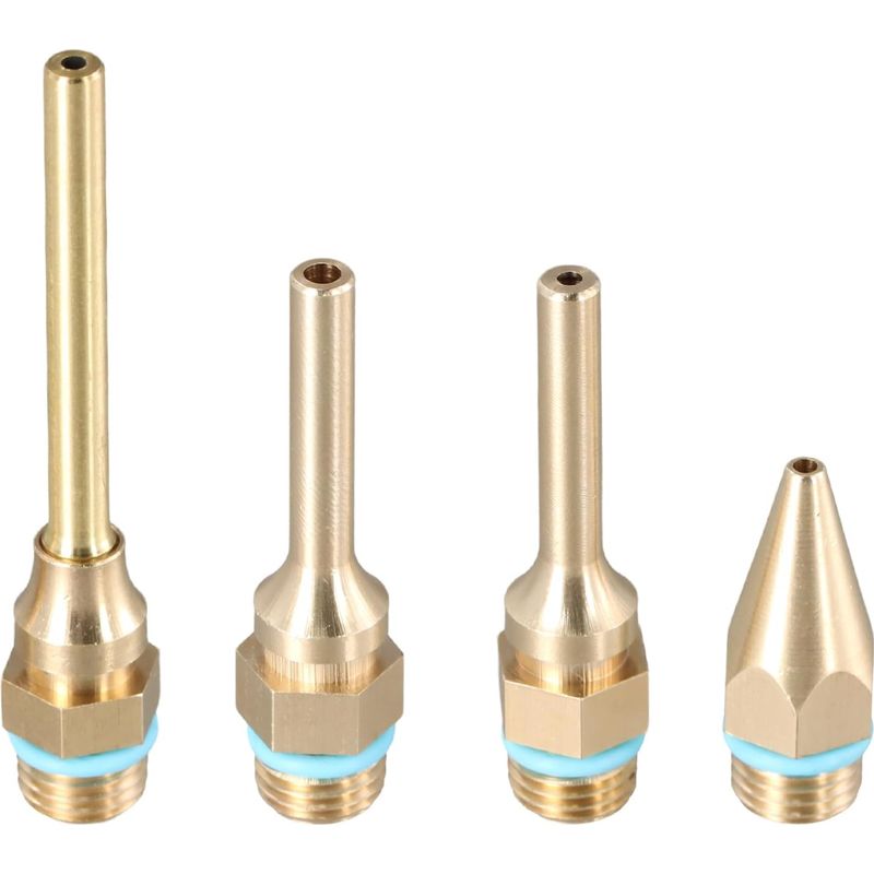 Satz Von 4 Heißklebepistolen-düsen - Kupferdüsen Für Basteln, Handwerk Und Reparatur - Düsen 2,0 X 32 Mm, 2,0 X 50 Mm, 3,0 X 50 Mm, 2,0 X 70 Mm - Für Heimwerker Und Profis
